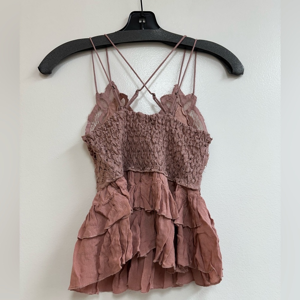 Free People Adella Cami in Mauve/Rose - Picture 4 of 9